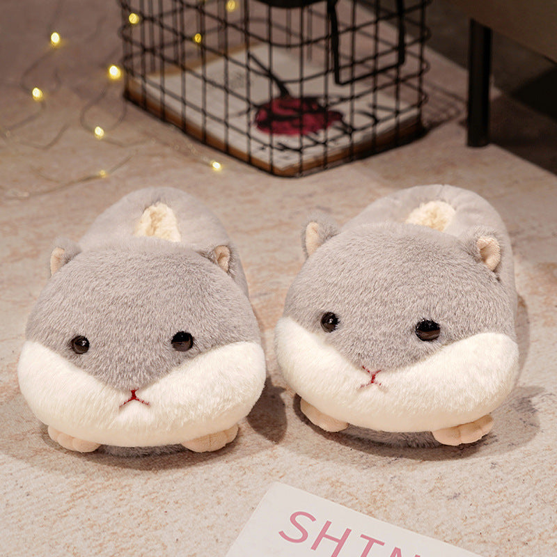 Shark Heel Cotton Slippers Winter Slippers Home Thick Warm Household Cotton Shoes